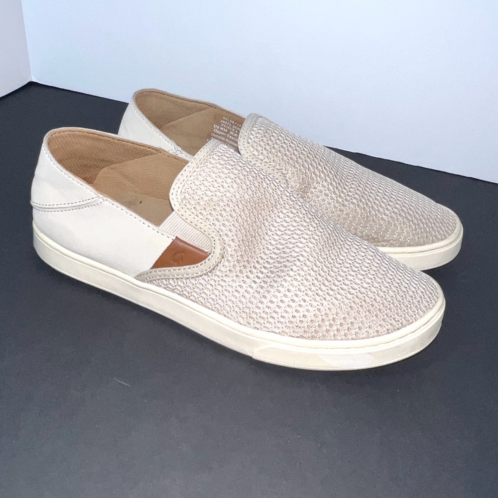 OluKai Pehuea Shoes Womens Size US 10W Slip On Loafers Sneaker Tapa Mesh Casual